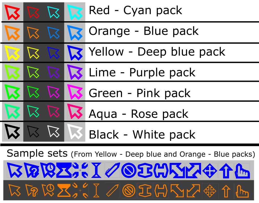 [Image of the colour options in the modern range]